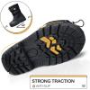 K KomForme Snow Boots for Boys & Girls Warm Waterproof Slip Resistant Winter Shoes (Toddler/Little Kid/Big Kid)(Black-snow)