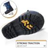 K KomForme Snow Boots for Boys & Girls Warm Waterproof Slip Resistant Winter Shoes (Toddler/Little Kid/Big Kid)(Deep-blue)