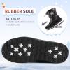 K KomForme Boys & Girls Snow Boots Insulated Fur Lined Warm Anti-Slip Waterproof Winter Boot (Toddler/Little Kid/Big Kid)(Black Pearl Cloth)