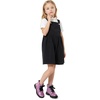 K KomForme Girls Glitter Ankle Boots Lace Up Waterproof Combat Shoes With Side Zipper for Toddler/Little Kid/Big Kid(Purple)