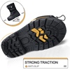 Snow Boots for Boys & Girls Warm Waterproof Slip Resistant Winter Shoes (Toddler/Little Kid/Big Kid)(Black-snow)
