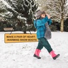 Snow Boots for Boys & Girls Warm Waterproof Slip Resistant Winter Shoes (Toddler/Little Kid/Big Kid)(Pink-snow)