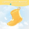 Toddler Rain Boots Baby Easy-on Rain Shoes for Boy&Girl | Waterproof, PVC(Yellow)