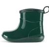 Toddler Rain Boots Baby Easy-on Rain Shoes for Boy&Girl | Waterproof, PVC(Dark Green)