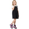 K KomForme Girls Glitter Ankle Boots Kid Combat Shoes With Side Zipper(Purple)