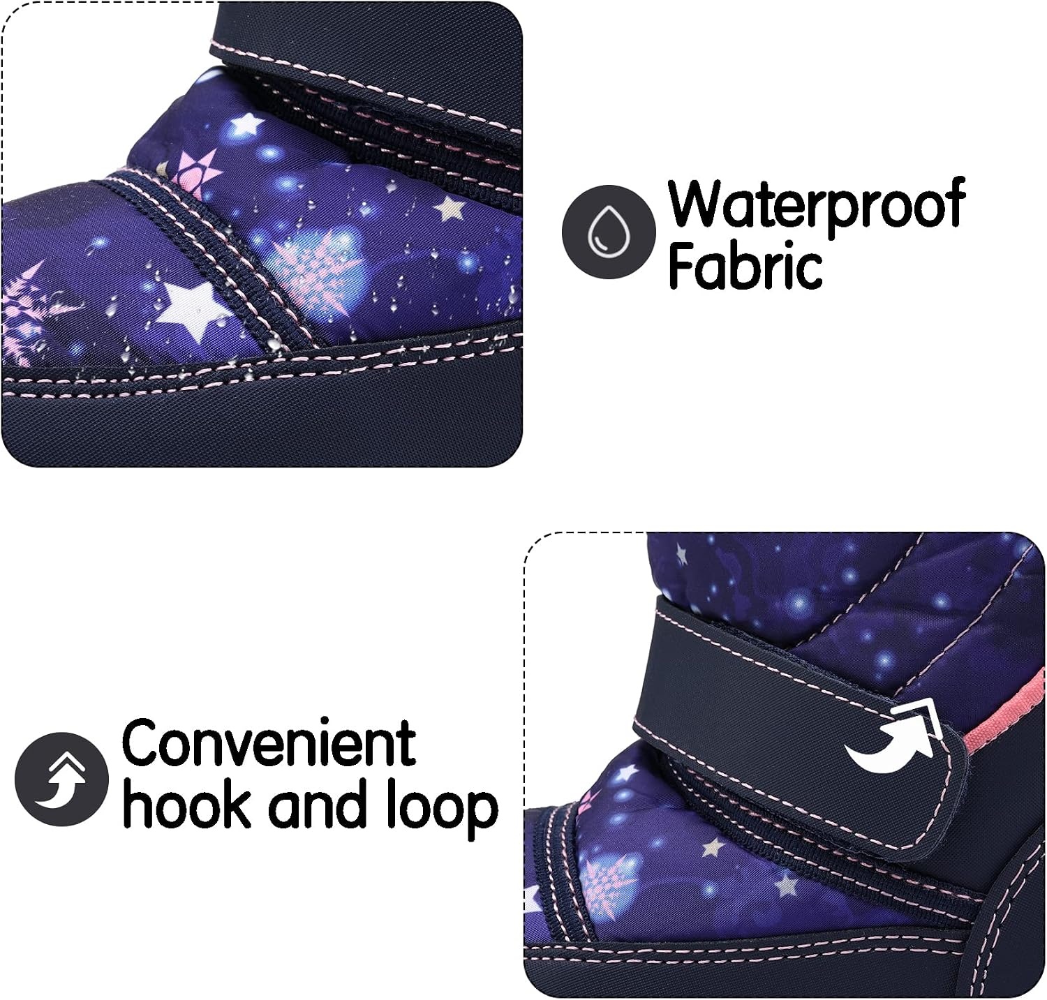 image:imageK KomForme Kids Warm Waterproof Outdoor BootsStar