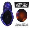 K KomForme Kids Warm Waterproof Outdoor Boots(Star)