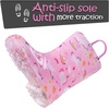 K KomForme Toddler Light Up Rain Boots for Girls Boys Waterproof Rain Boots(Pink Unicorn 2)