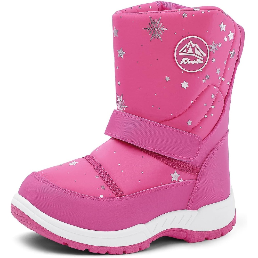 image:imageK KomForme Kids Warm Waterproof Outdoor BootsPink Star