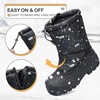 K KomForme Kids Insulated Waterproof Anti-slip Winter Warm Snow Boots(Black-dino)
