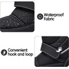 K KomForme Kids Warm Waterproof Outdoor Boots(Black)