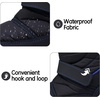 K KomForme Kids Warm Waterproof Outdoor Boots(Black-n)