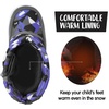 K KomForme Kids Warm Waterproof Outdoor Boots(Blue/Gray)