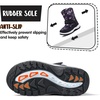 K KomForme Kids Warm Waterproof Outdoor Boots(Pink Heart)
