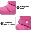 K KomForme Kids Warm Waterproof Outdoor Boots(Pink Star)