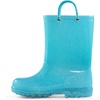 K KomForme Girls Rain Boots,Kids Waterproof Boots with Easy-on Handles(Lake Blue)