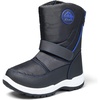 K KomForme Kids Warm Waterproof Outdoor Boots(Black-n)