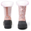 Boys Girls Fur Lined Waterproof Winter Boot(Pink Brilliant)