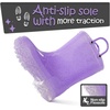 Girls Rain Boots,Kids Waterproof Boots with Easy-on Handles(Purple)