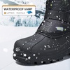 Kids Insulated Waterproof Anti-slip Winter Warm Snow Boots(Black-dino)