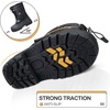 Kids Insulated Waterproof Anti-slip Winter Warm Snow Boots(Black-dino)