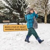 Kids Insulated Waterproof Anti-slip Winter Warm Snow Boots(Deep-blue)