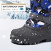 Kids Insulated Waterproof Anti-slip Winter Warm Snow Boots(Gray-k)