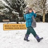 Kids Insulated Waterproof Anti-slip Winter Warm Snow Boots(Gray-k)