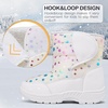 Kids Warm Anti-Slip Outdoor Winter Boots(White)