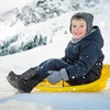Kids Winter Snow Boots Hook & Loop Faux Fur Lined Warm Insulated Shoes(Camouflage)