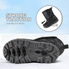 Kids Winter Snow Boots Hook & Loop Faux Fur Lined Warm Insulated Shoes(Camouflage)