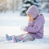 Kids Winter Snow Boots Hook & Loop Faux Fur Lined Warm Insulated Shoes(Rainbow/Aqua)