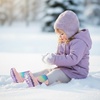 Kids Winter Snow Boots Hook & Loop Faux Fur Lined Warm Insulated Shoes(Rainbow/Pink)