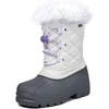 Boys Girls Fur Lined Waterproof Winter Boot(Grey)