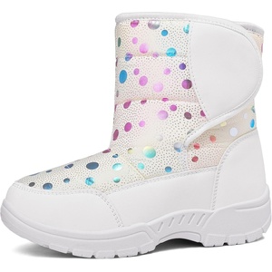 Kids Warm Anti-Slip Outdoor Winter Boots(White)